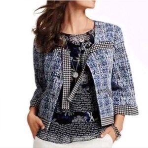 Cabi Club Jacket Front Now Button Down Sz M